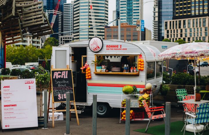 white food trailer