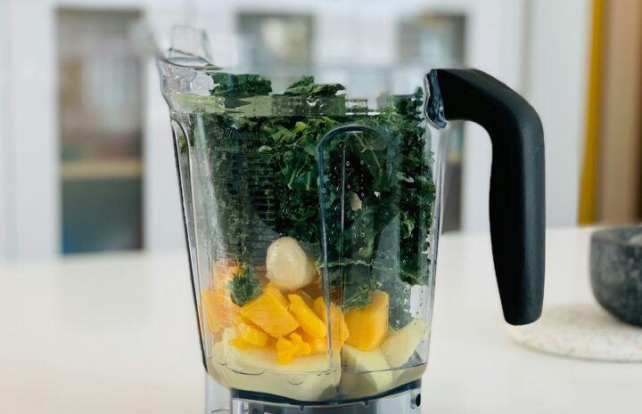 clear glass pitcher with sliced fruits